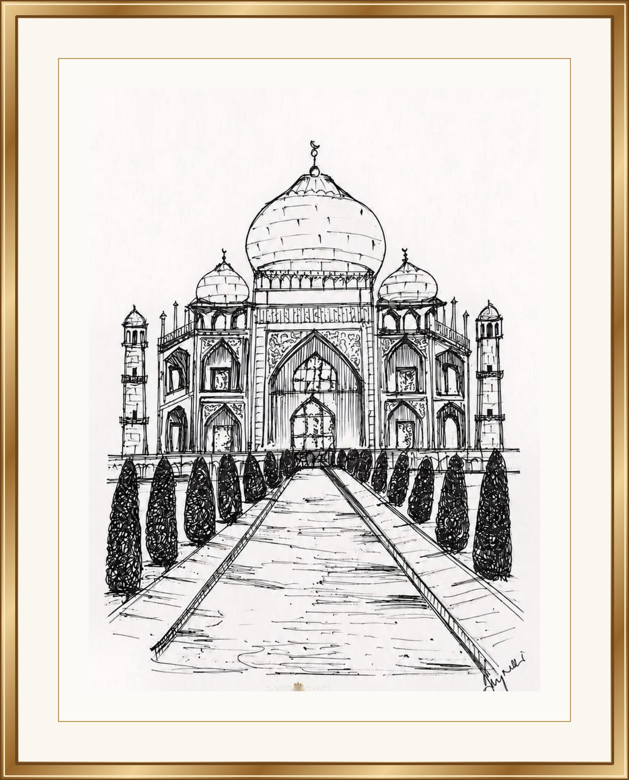 Taj Mahal Sketch
